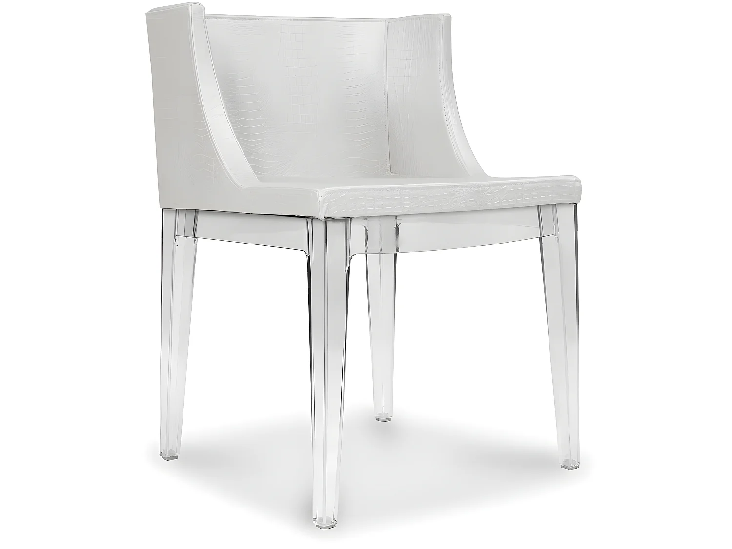 Sedia da Pranzo di Design - Gambe Trasparenti - Mila