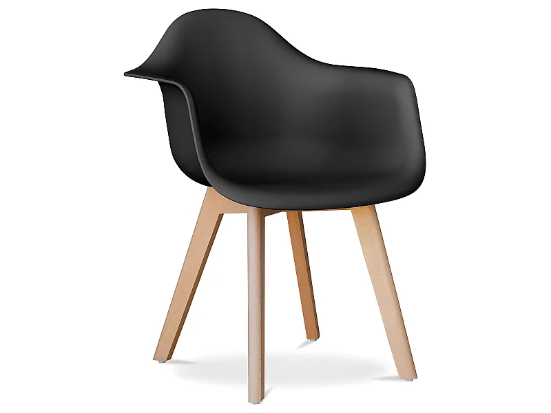 Silla de Comedor con Reposabrazos - Estilo Escandinavo - Dominic