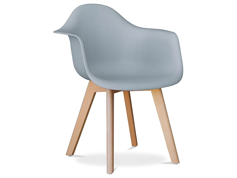 Silla de Comedor con Reposabrazos - Estilo Escandinavo - Dominic