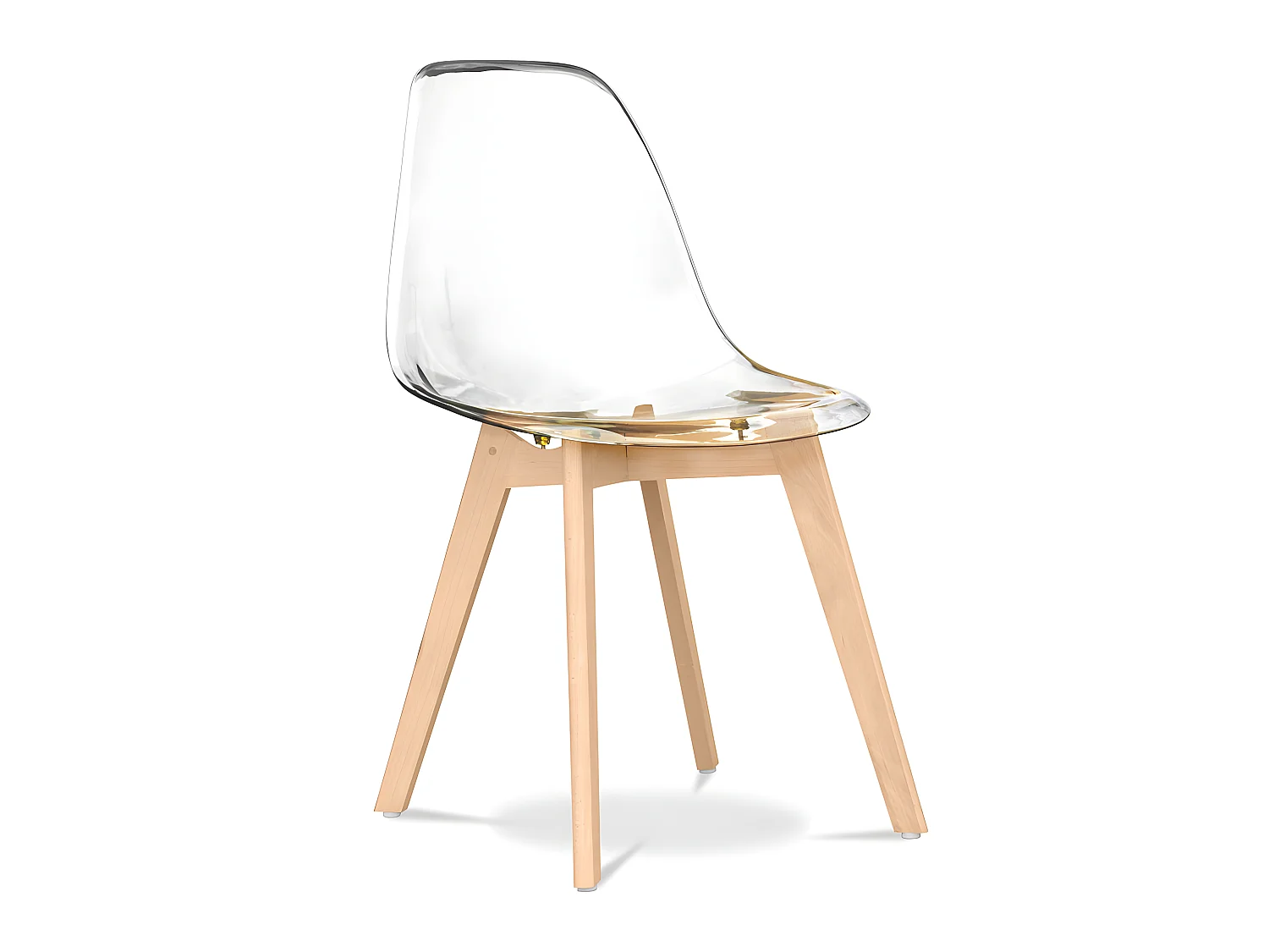 Chaise de salle à manger transparente - Style scandinave - Lucy Transparent