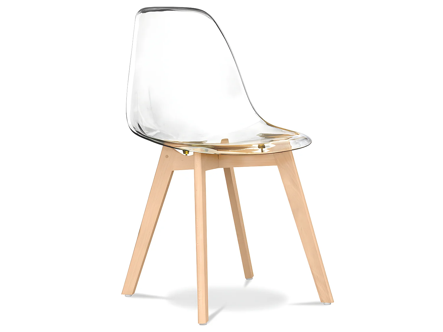 Chaise de salle à manger transparente - Style scandinave - Lucy Transparent