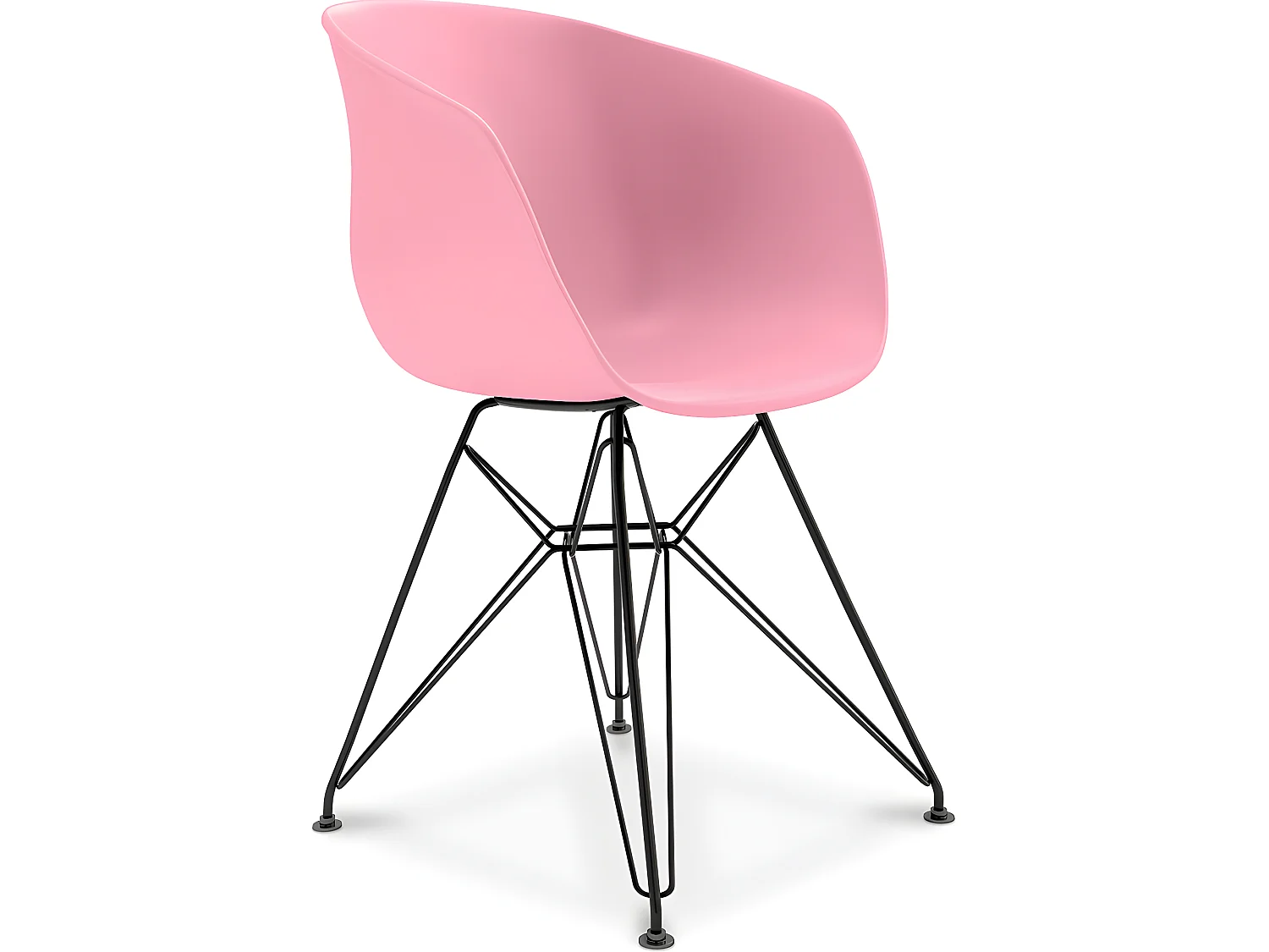 Silla de Comedor Diseño Escandinavo Patas Negras - Polin