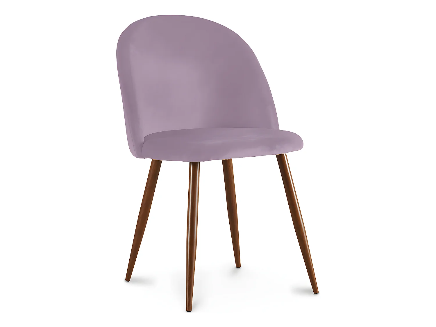 Chaise de salle à manger - Tapissée de velours - Design scandinave - Evelyne Rose