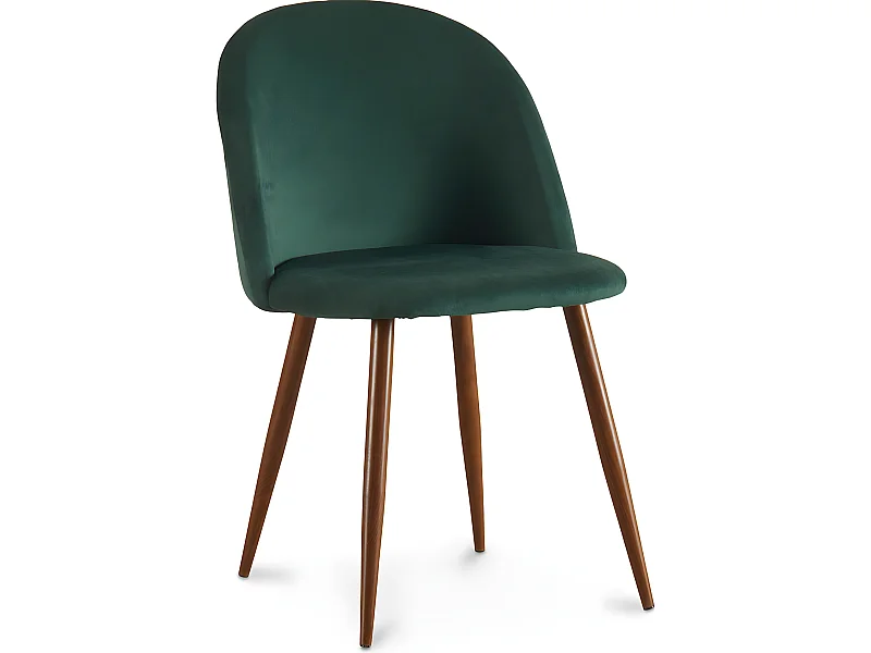 Silla de Comedor - Tapizada en Tercipelo - Diseño Escandinavo - Evelyne