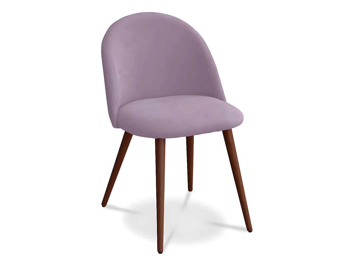 Chaise de salle à manger - Tapissée en tissu - Style scandinave - Evelyne Rose