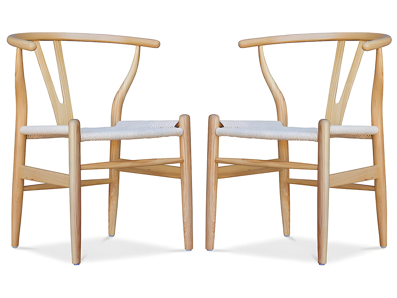 Pack de 2 Sillas de Comedor de Madera - Estilo Escandinavo - Wish