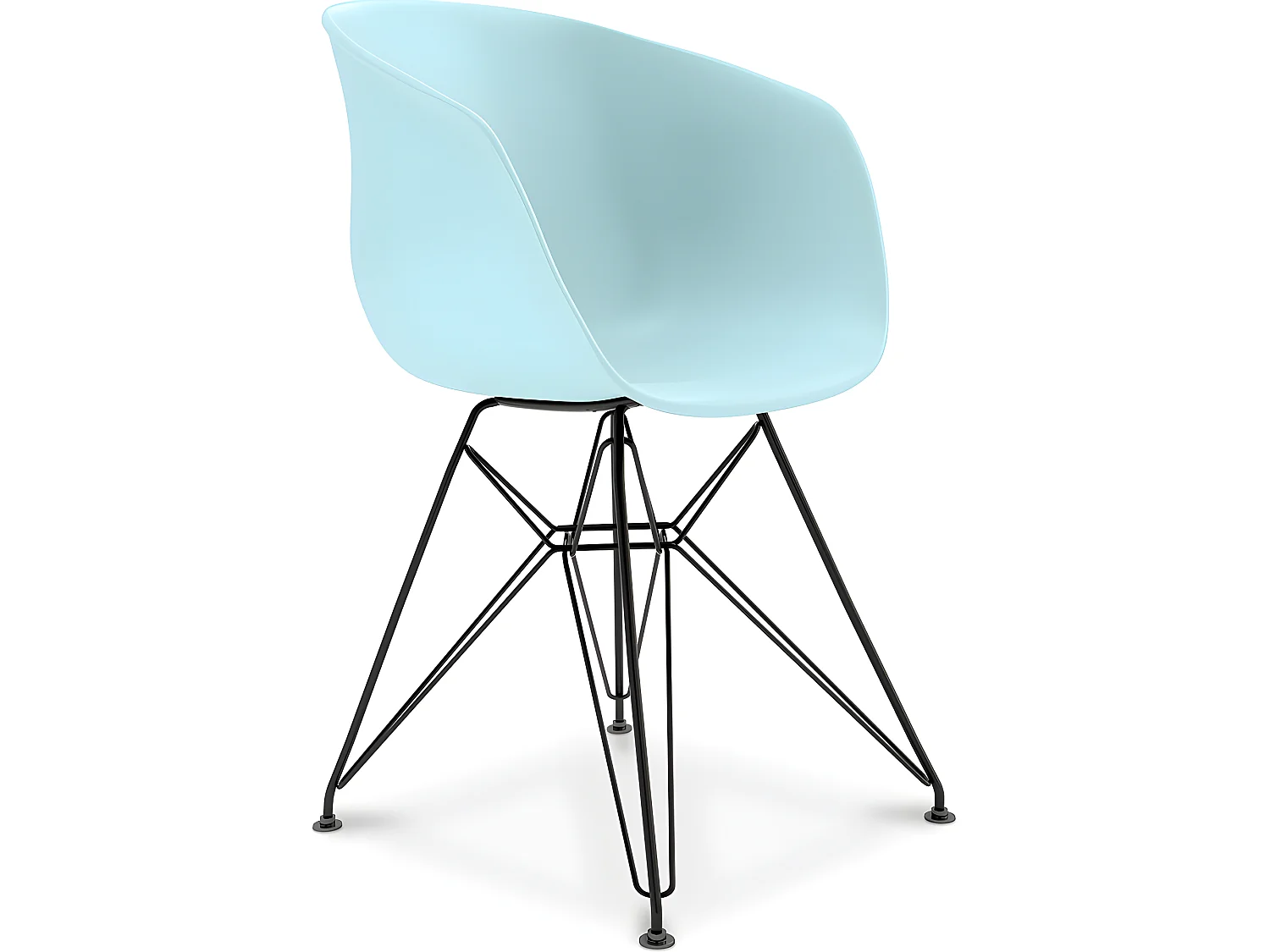 Silla de Comedor Diseño Escandinavo Patas Negras - Polin