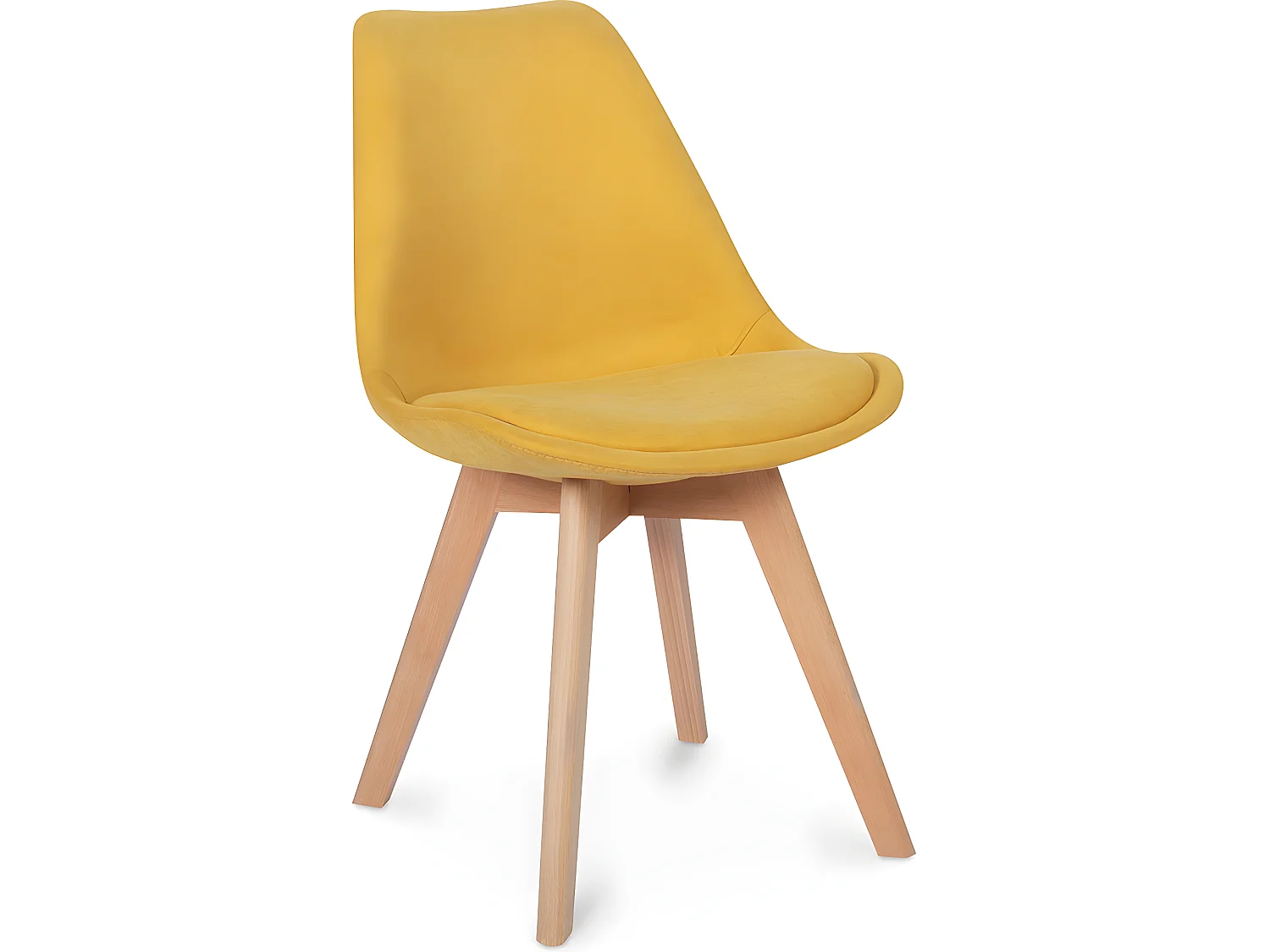 Silla de Comedor Tapizada en Tela - Estilo Escandinavo - Denisse