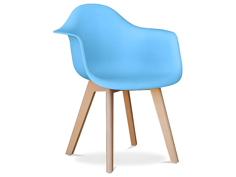 Silla de Comedor con Reposabrazos - Estilo Escandinavo - Dominic