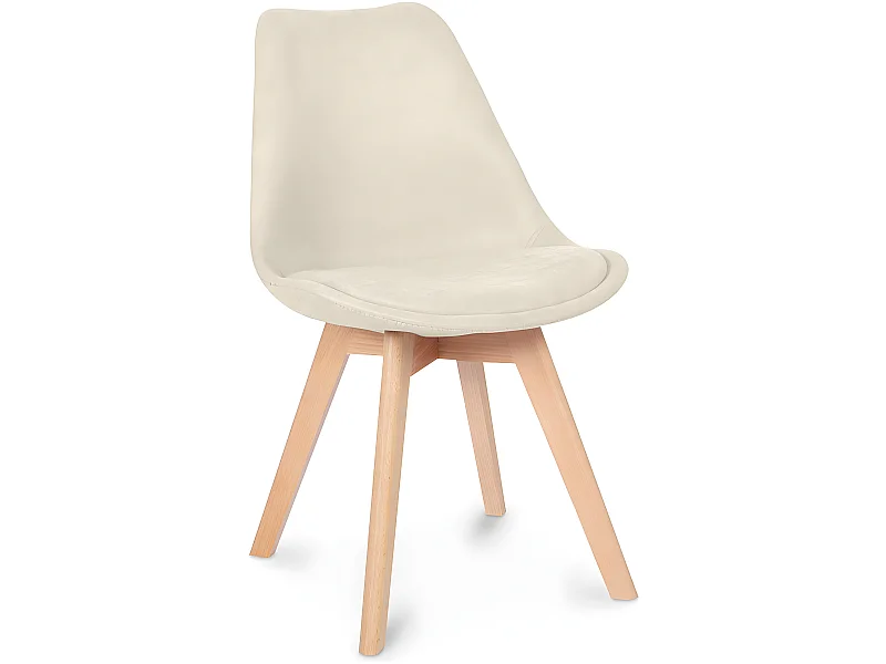 Esszimmerstuhl mit Stoffpolsterung - Skandinavisches Design - Denisse