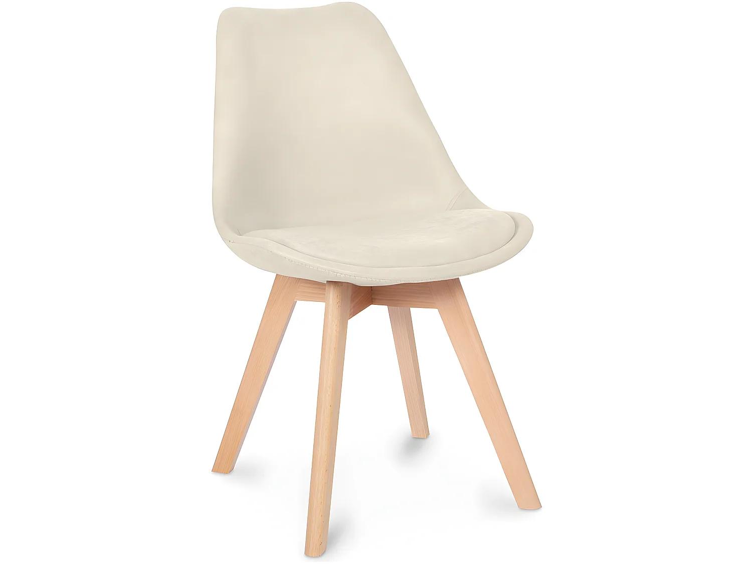 Esszimmerstuhl mit Stoffpolsterung - Skandinavisches Design - Denisse