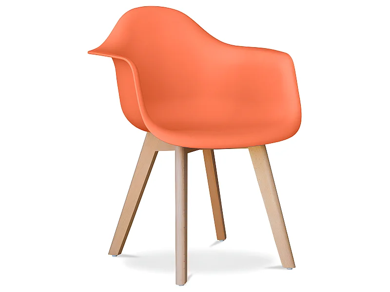 Sedia da pranzo con braccioli - Stile Scandinavo - Dominic