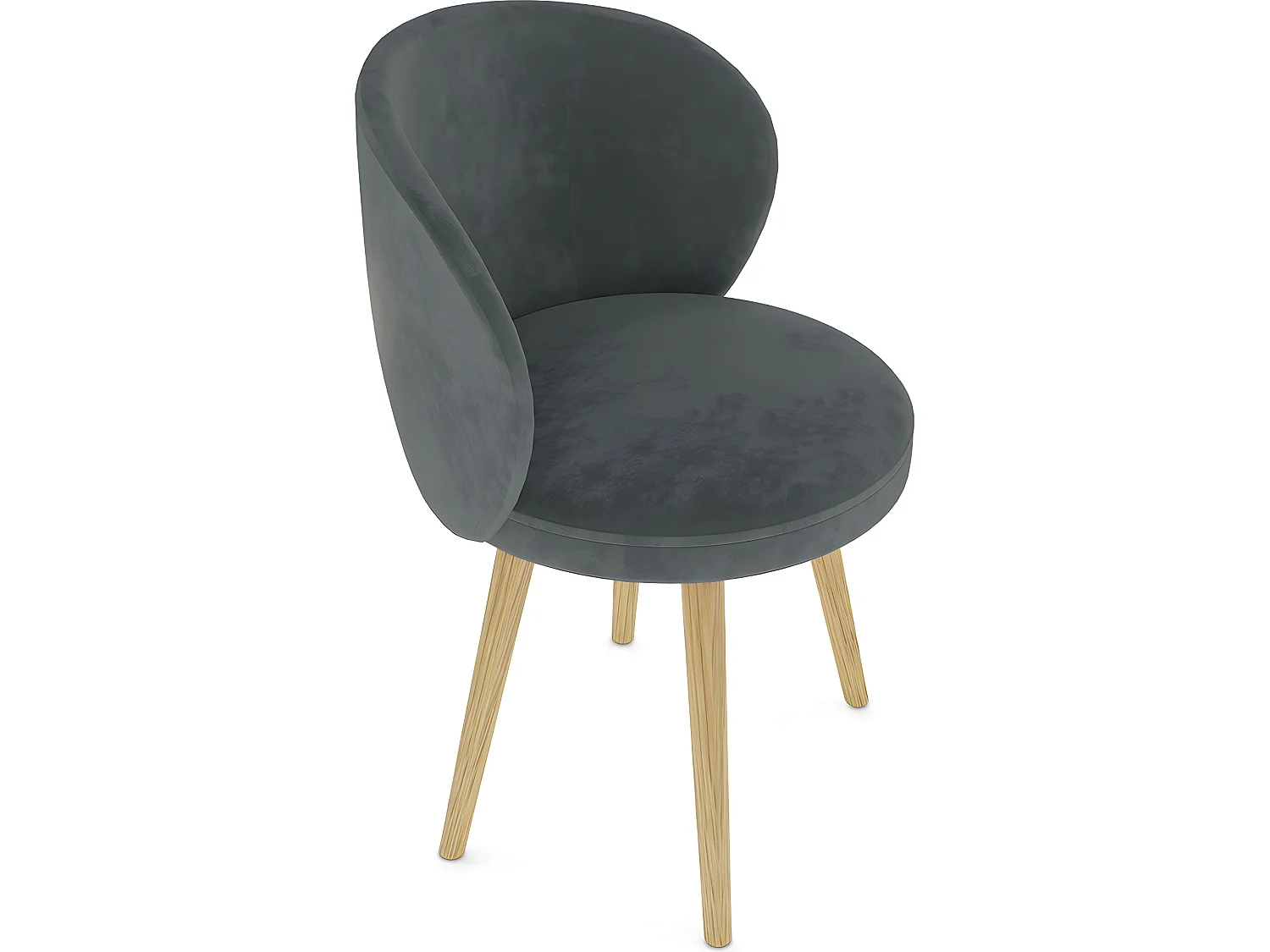 Designersessel - gepolstert in Samt - Yuna