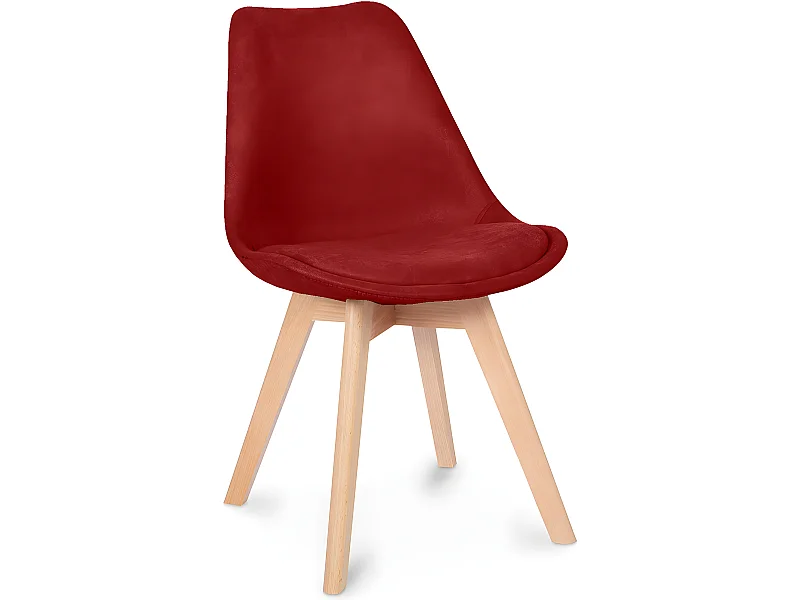 Esszimmerstuhl mit Stoffpolsterung - Skandinavisches Design - Denisse