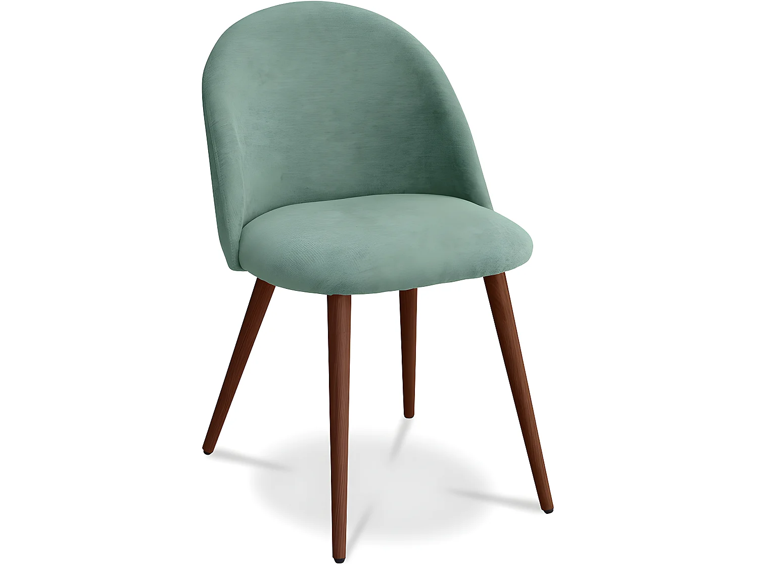 Silla de Comedor - Tapizada en Tela - Estilo Escandinavo - Evelyne