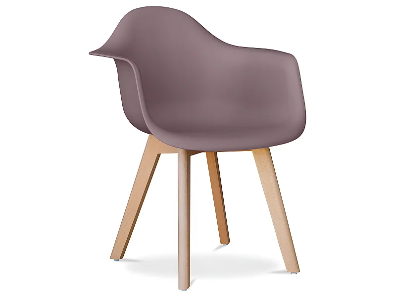 Silla de Comedor con Reposabrazos - Estilo Escandinavo - Dominic