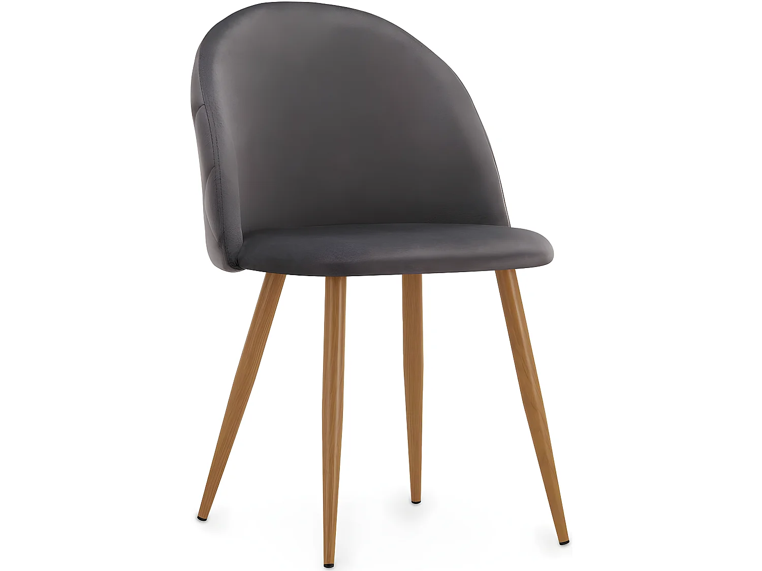 Esszimmerstuhl - Bezogen mit Samt - Rückenlehne mit Muster - Evelyne