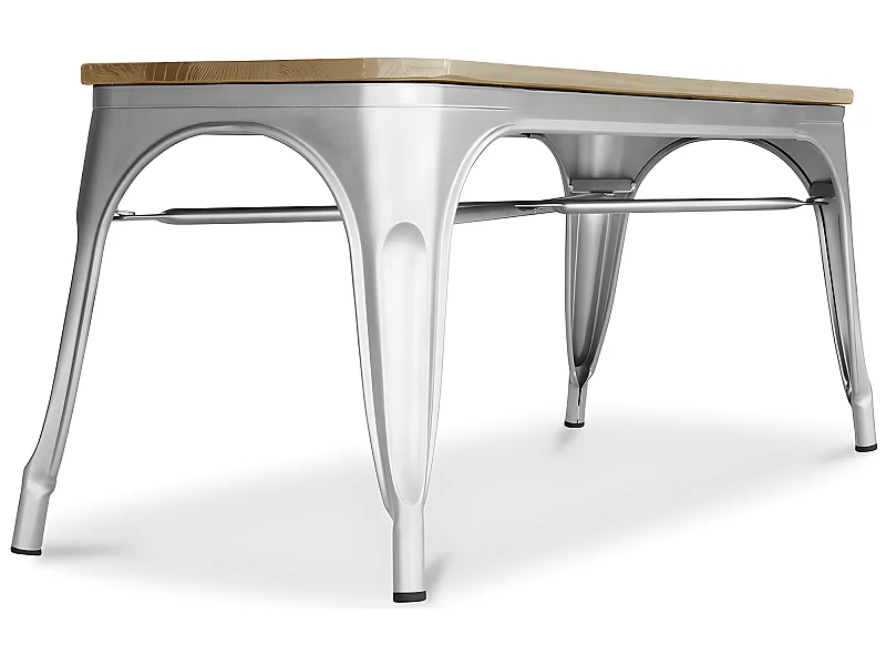 Banc - Design Industriel - Bois et Métal - Stylix Acier