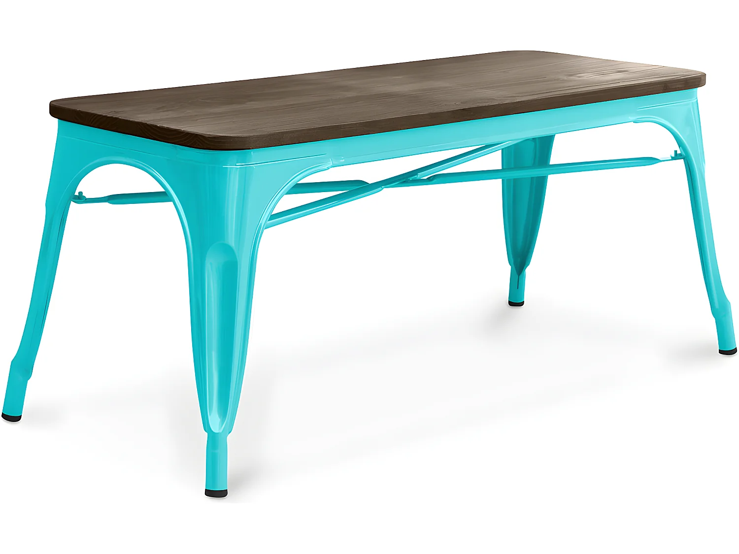 Industriedesign-Bank - Holz und Metall - Stylix