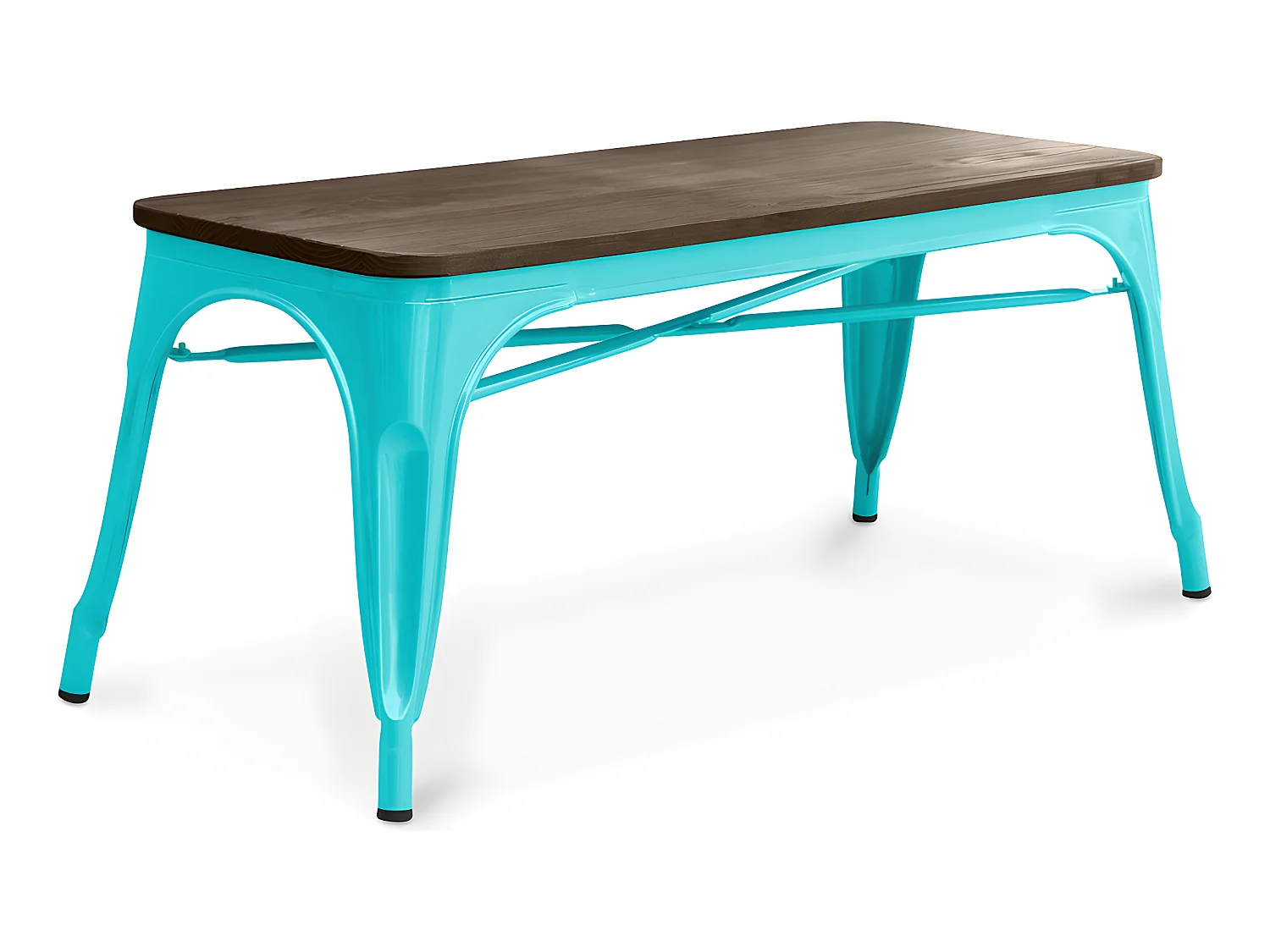 Banc Design Industriel - Bois et Métal - Stylix Vert pastel