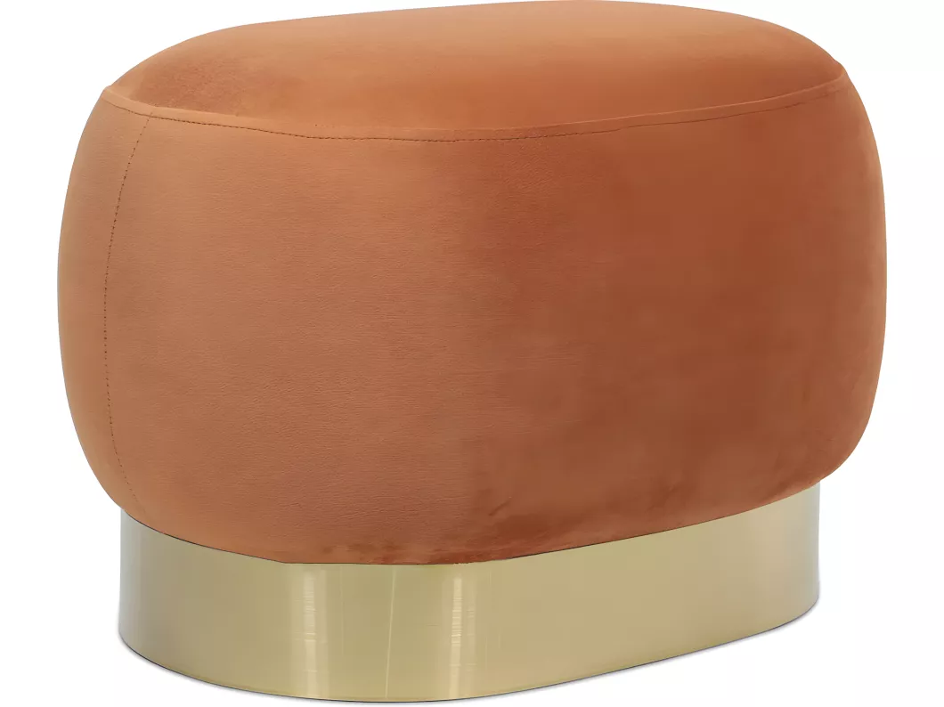 Kauf Unique Pouf - Samt und Metall - Luxe