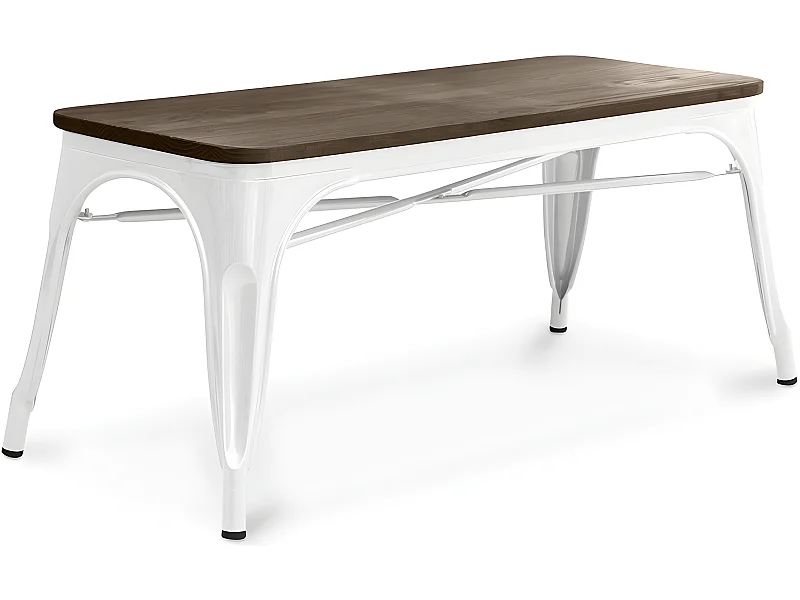 Industriedesign-Bank - Holz und Metall - Stylix