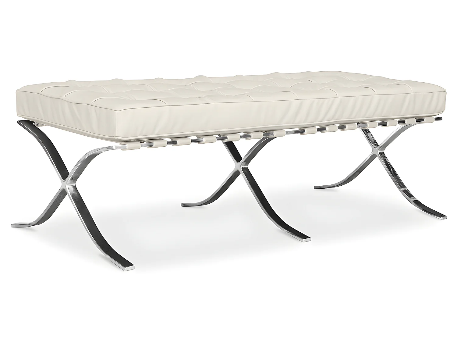 Panca - Poggiapiedi tappezzato in pelle - Town