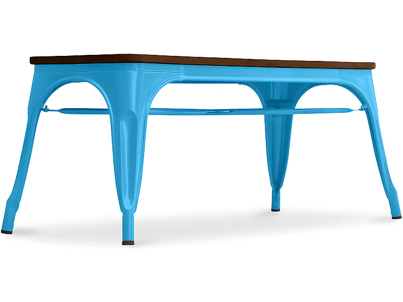 Industriedesign-Bank - Holz und Metall - Stylix