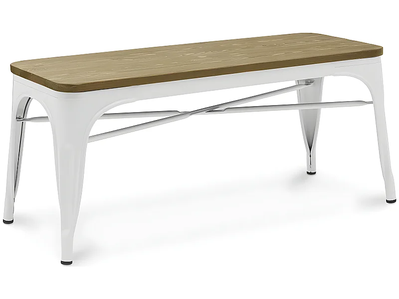 Panca - Design Industriale - Legno e Metallo - Stylix
