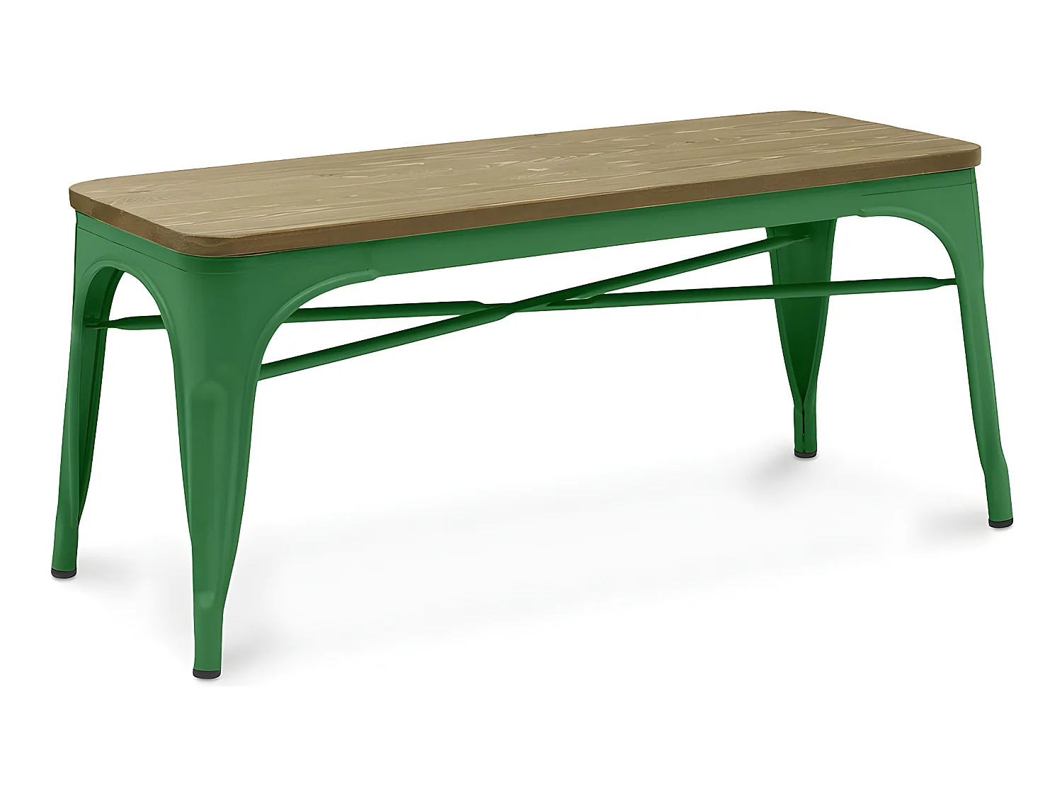 Banc - Design Industriel - Bois et Métal - Stylix Vert