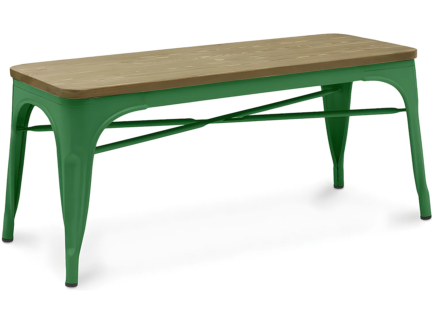 Banc - Design Industriel - Bois et Métal - Stylix Vert