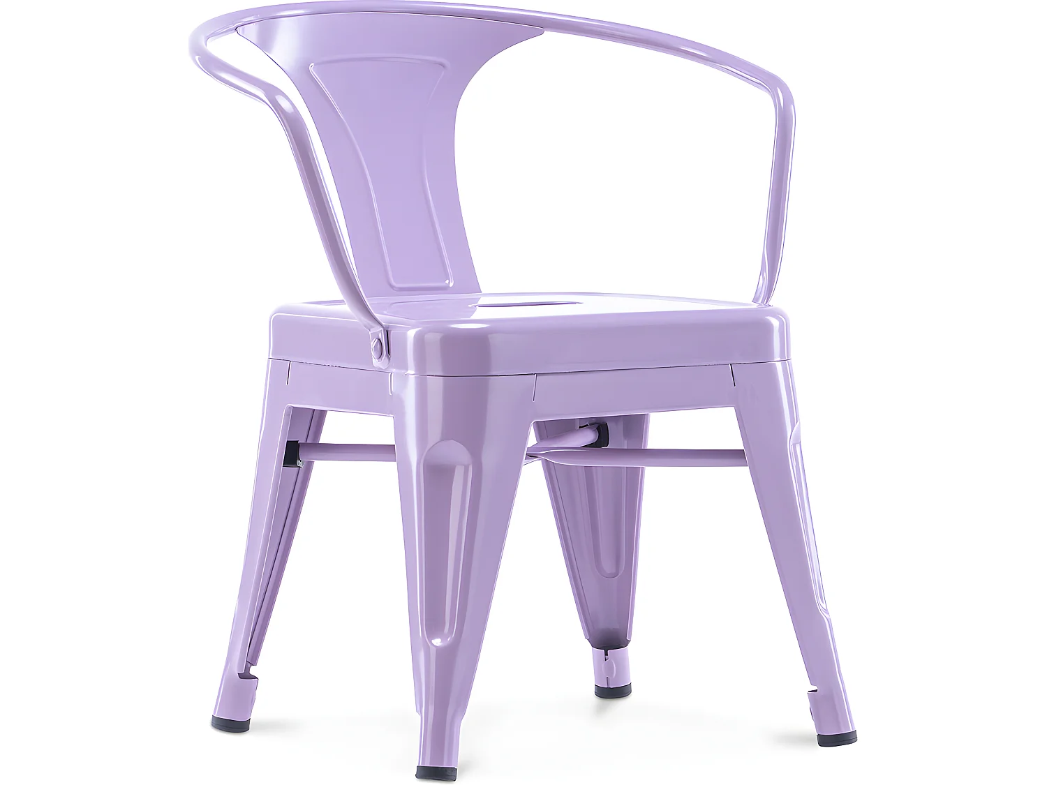 Silla Niños con Reposabrazos - Silla Infantil Diseño Industrial - Acero - Stylix
