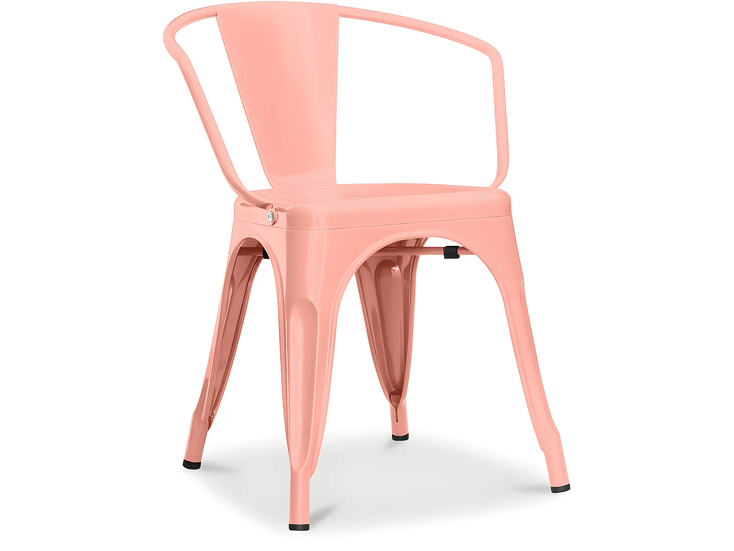 Sedia da pranzo con braccioli - Acciaio - Nuova edizione - Stylix