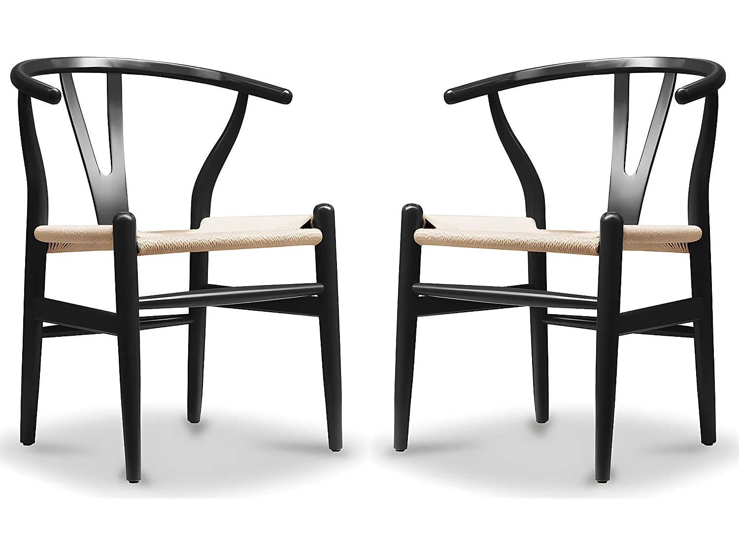 Pack de 2 Sillas de Comedor de Madera - Estilo Escandinavo - Wish