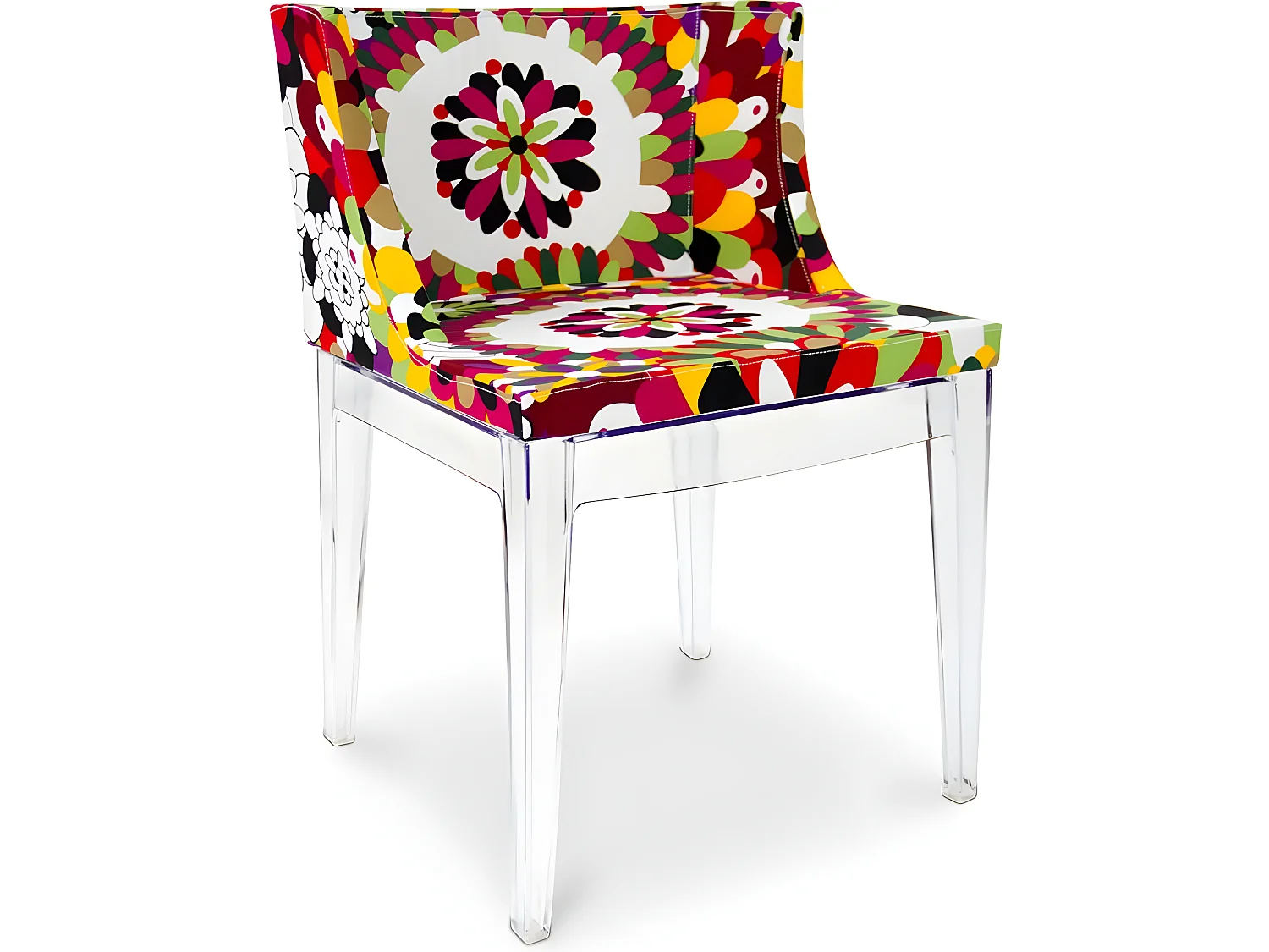 Chaise de salle à manger - Transparent - Design avec accoudoirs - Miss Style Transparent