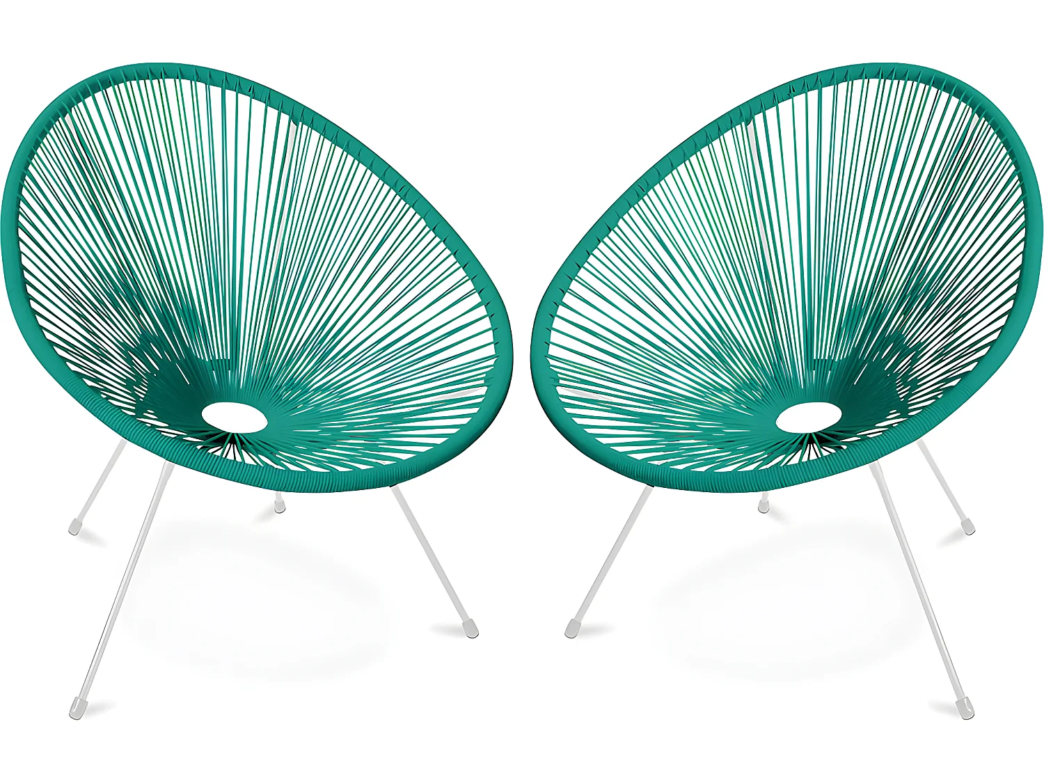 Pack Acapulco Stuhl -  Stuhlbeine Weiß x2 - Neue Edition