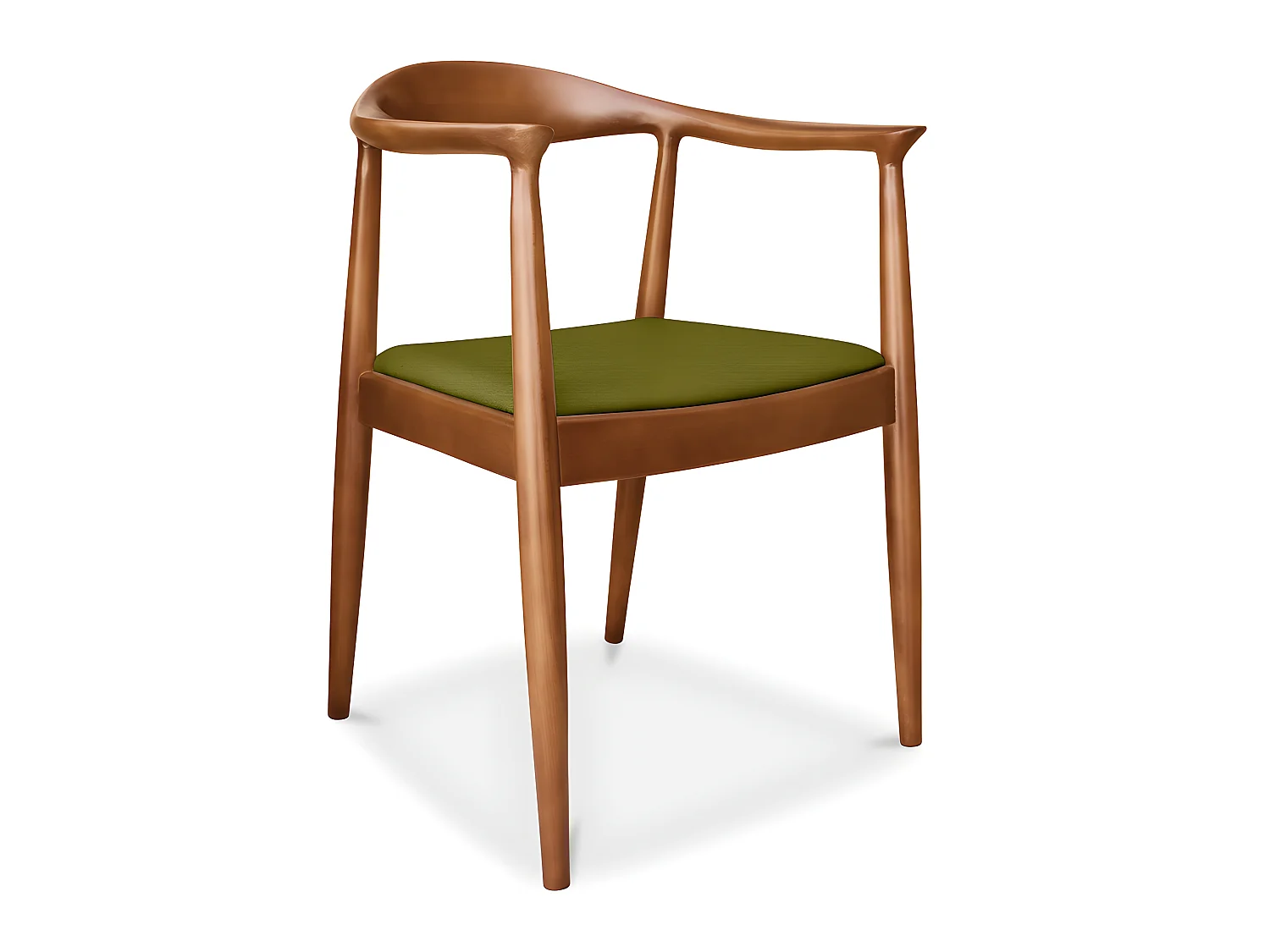 Chaise de salle à manger en bois - Design scandinave - Nalan Olive