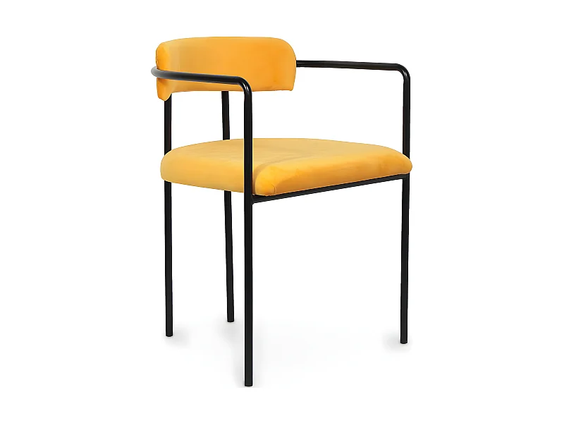 Silla de Comedor Tapizada - Terciopelo - Garne