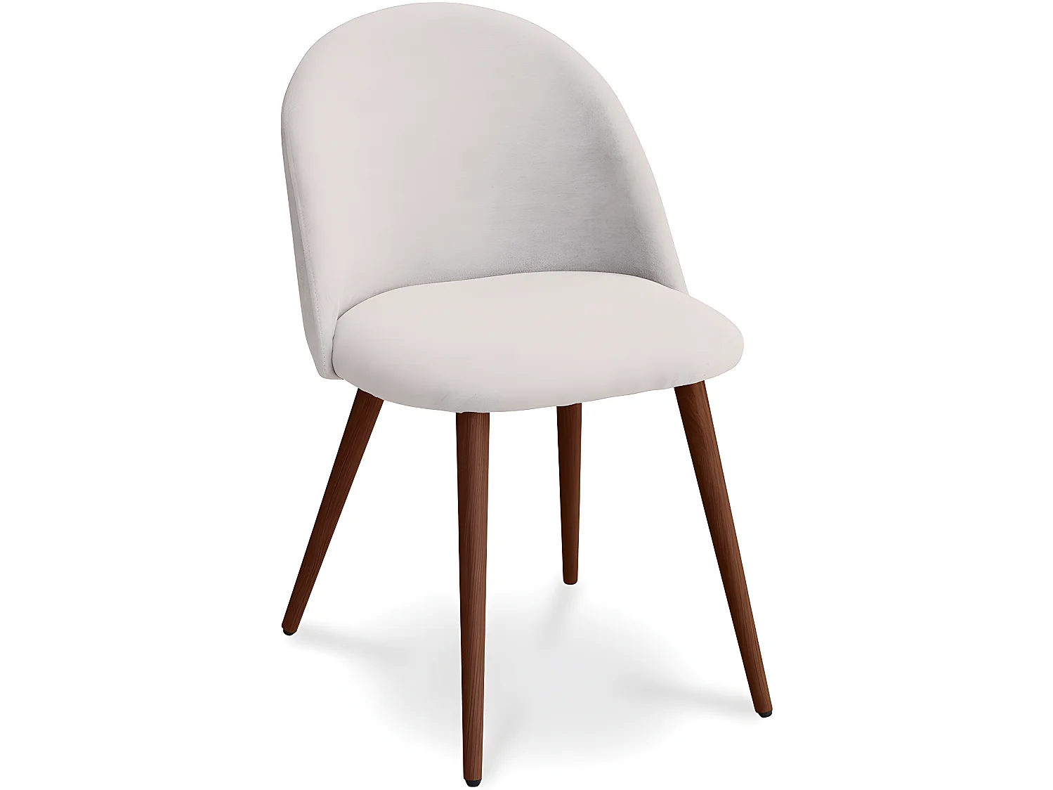 Silla de Comedor - Tapizada en Tela - Estilo Escandinavo - Evelyne