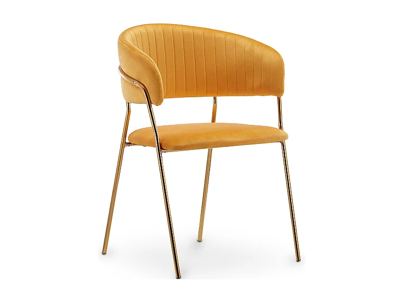 Silla de comedor - Tapizada en Terciopelo - Gruna