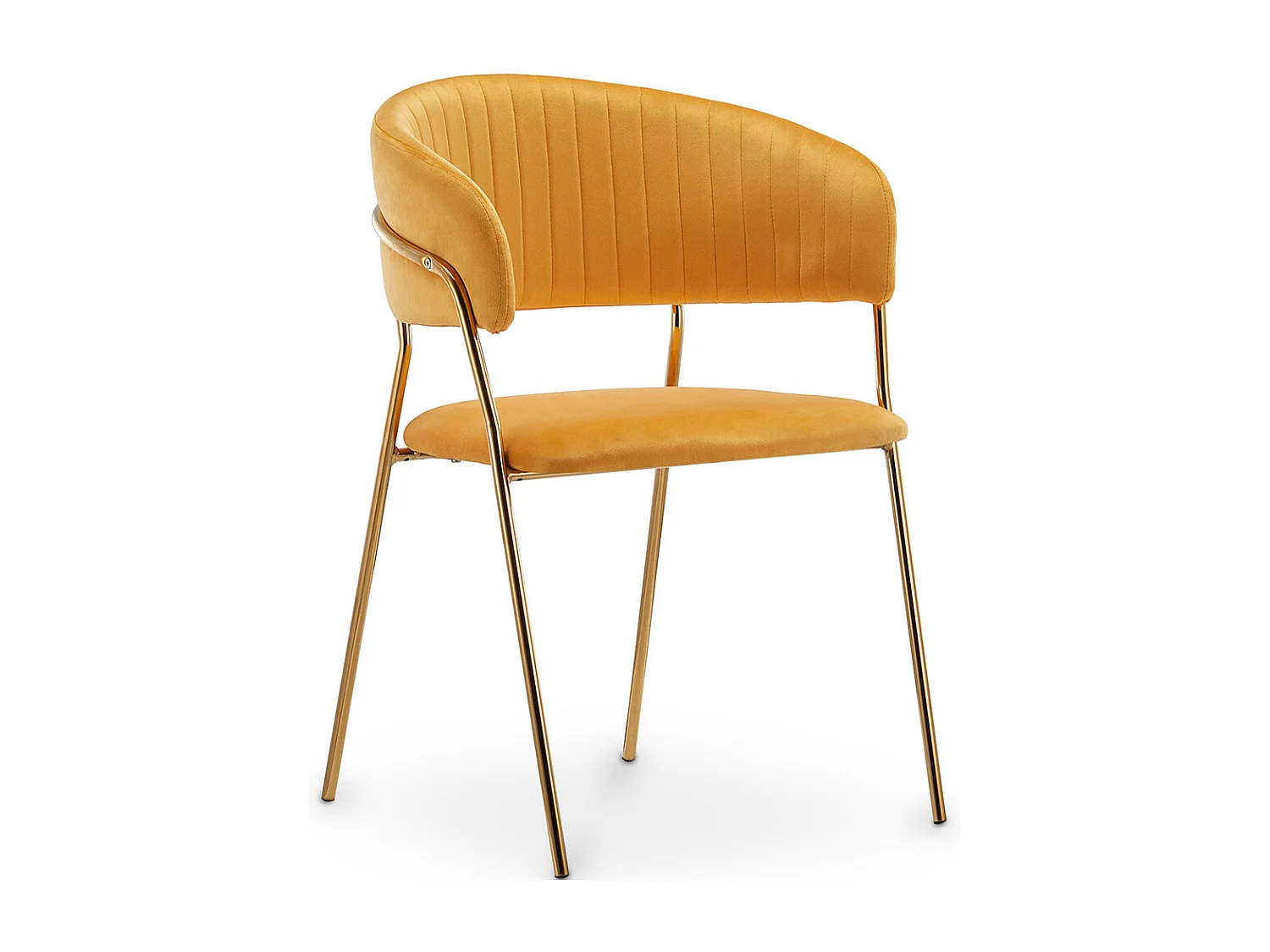 Sedia da pranzo - Rivestita in velluto - Gruna