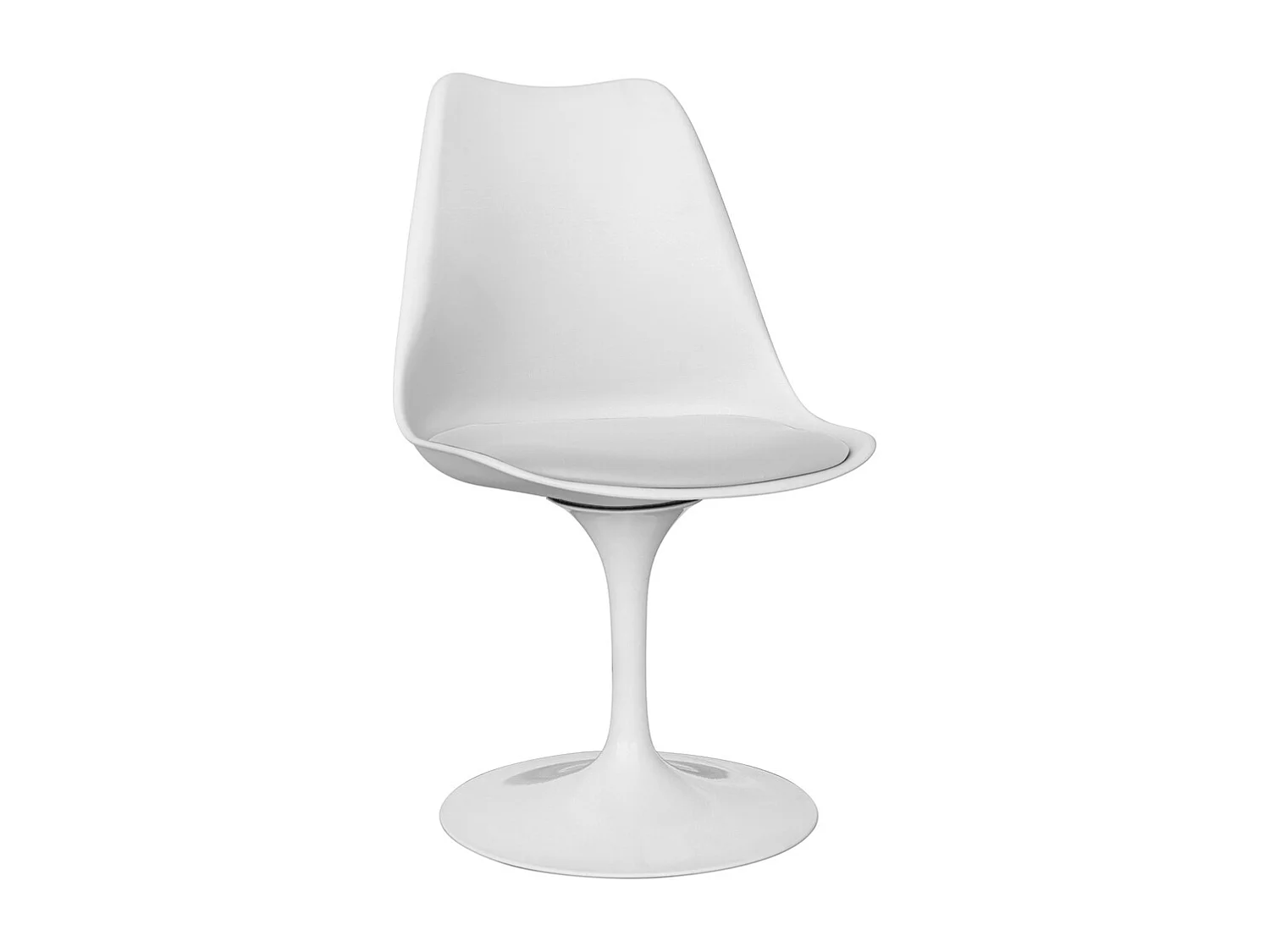 Chaise de salle à manger - Chaise pivotante blanche - Tulip Blanc