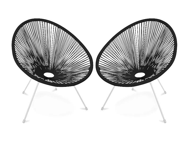 Pack Acapulco Stuhl -  Stuhlbeine Weiß x2 - Neue Edition