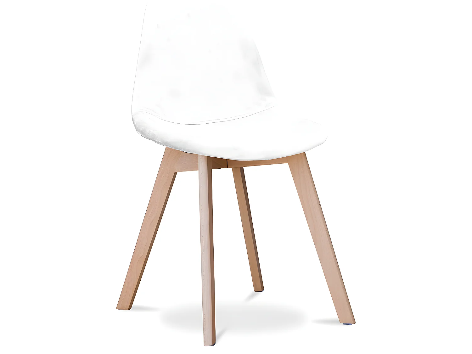 Sedia da pranzo imbottita in tessuto - Stile scandinavo - Denisse