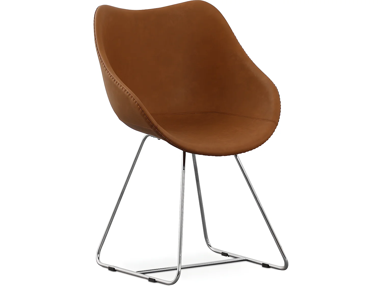 Silla de Comedor con Reposabrazos - Polipiel - Pú