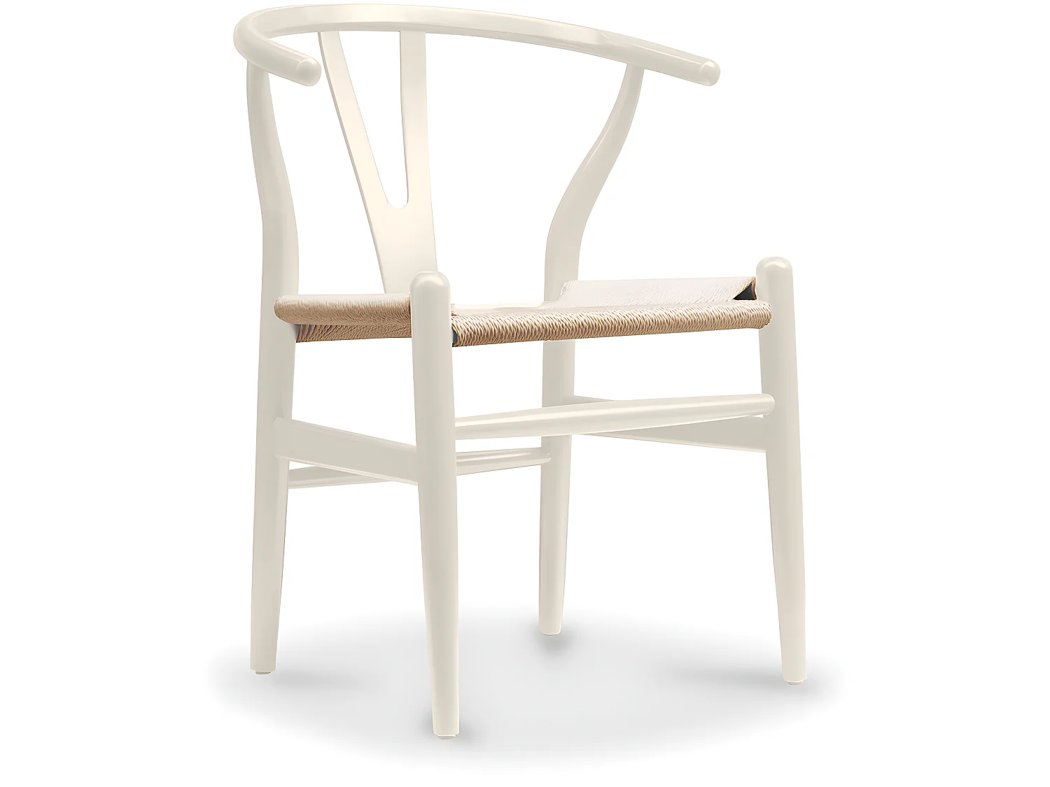 Chaise de salle à manger en bois - Style scandinave - Wish Ivoire