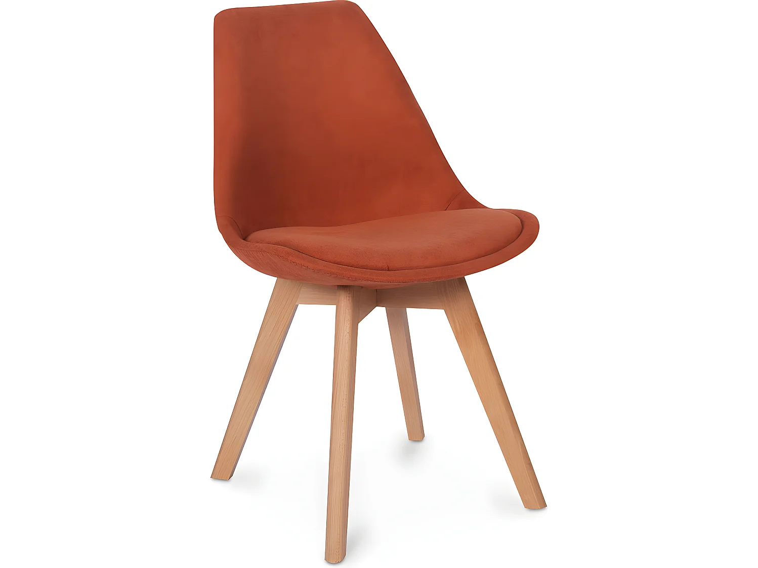 Silla de Comedor Tapizada en Tela - Estilo Escandinavo - Denisse