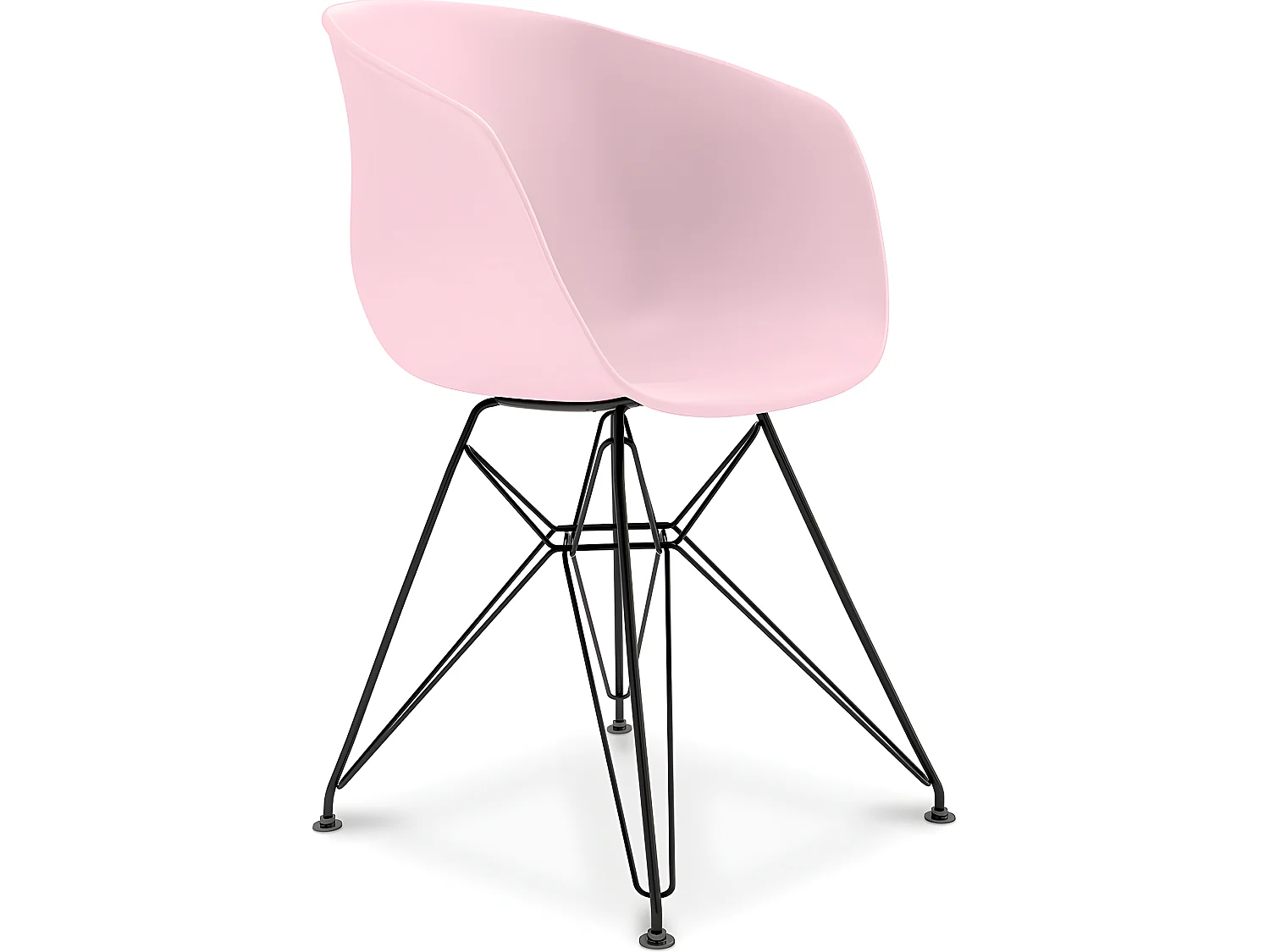 Silla de Comedor Diseño Escandinavo Patas Negras - Polin