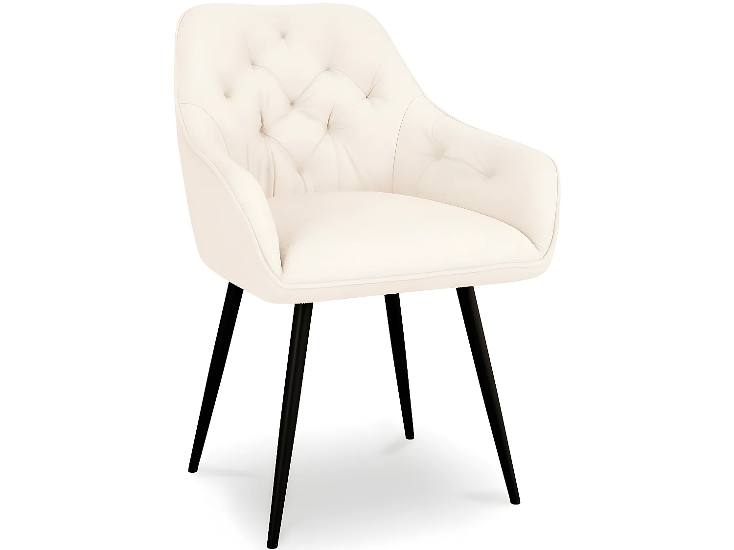 Silla De Comedor con Reposabrazos - Tapizada en Bouclé Premium - Alene