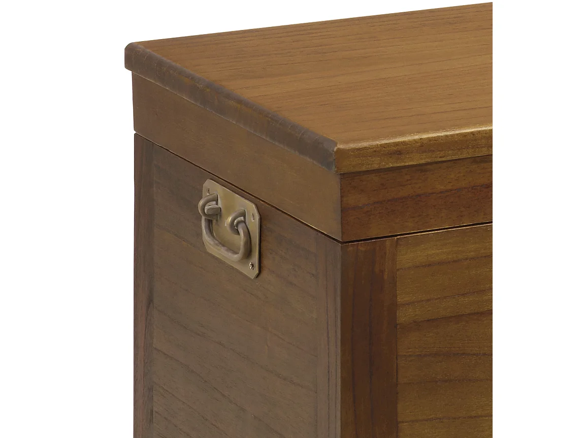 STAR - Coffre en bois marron